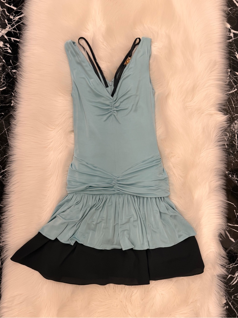 Blue Versace mini dress